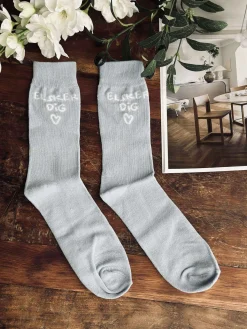 Strømper blå - str. 42-46