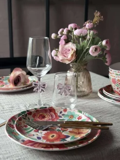 Tallerken flower melamin