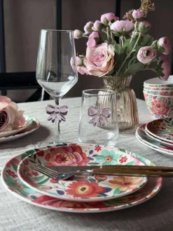 Tallerken flower melamin