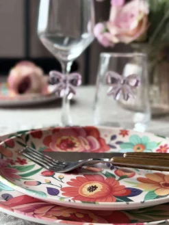 Tallerken flower melamin