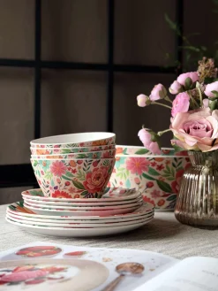 Tallerken flower melamin