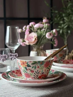 Tallerken flower melamin