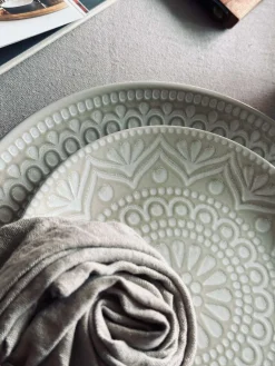 Tallerken India Stonewear 27cm - Beige