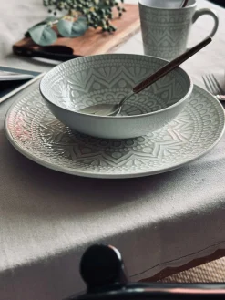 Tallerken India Stonewear 27cm - Beige