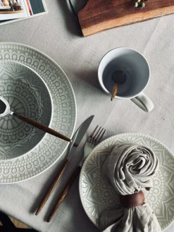 Tallerken India Stonewear 27cm - Beige