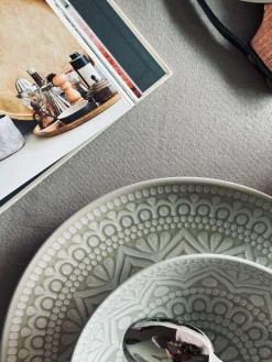 Tallerken India Stonewear 27cm - Beige