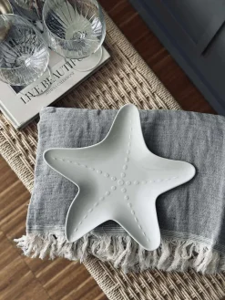 Tallerken melamin - Creme søstjerne