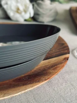 Tallerken Norma 20cm - Stone grey 2stk.