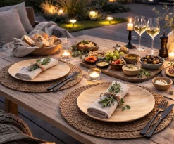 Tallerken Wood melamin Ø26 cm