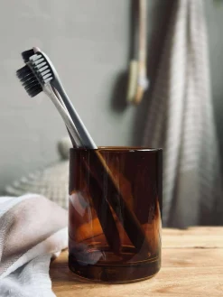 Tandkrus - Brun glas