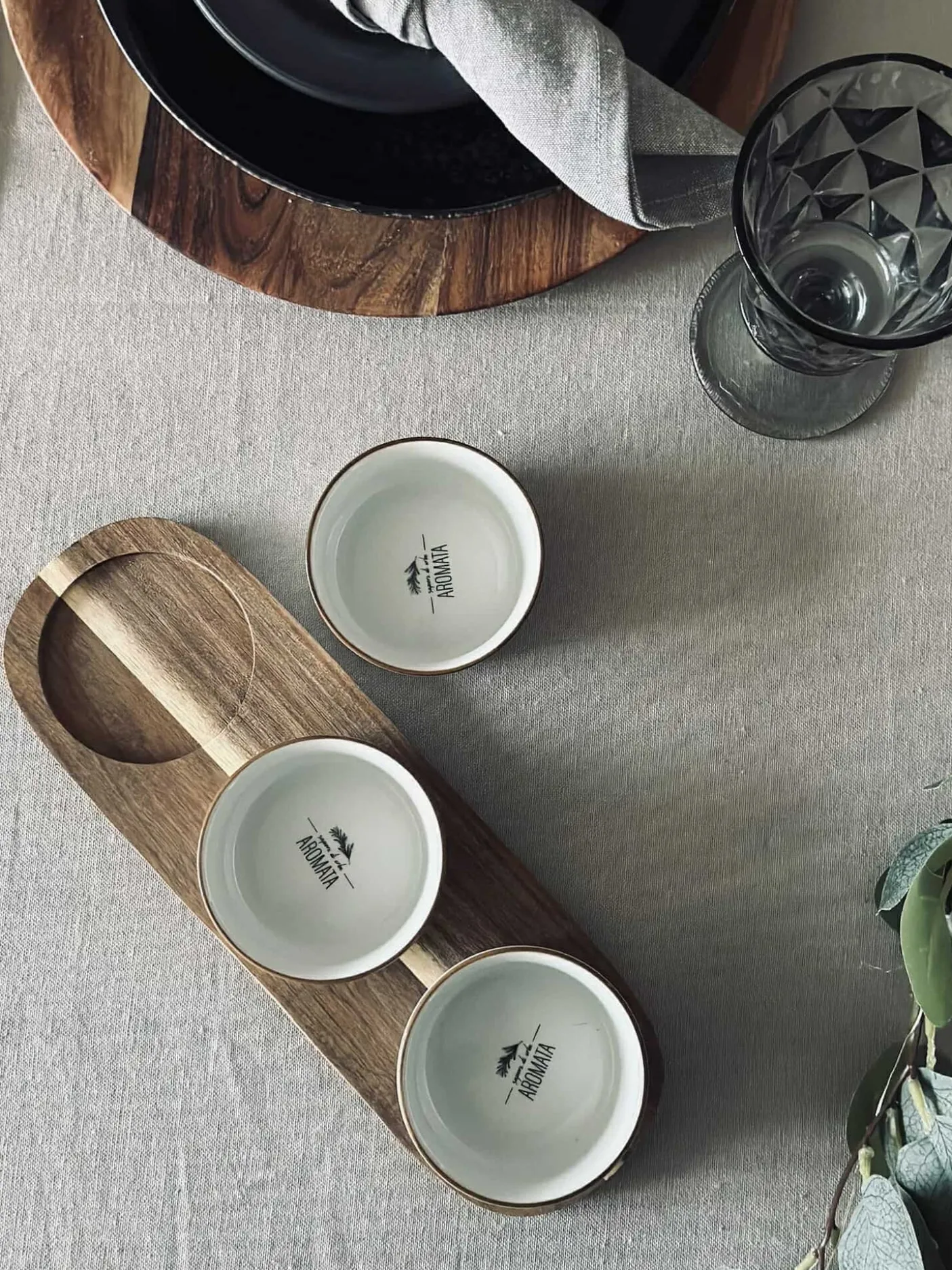 Tapas - 3 skåle og fad