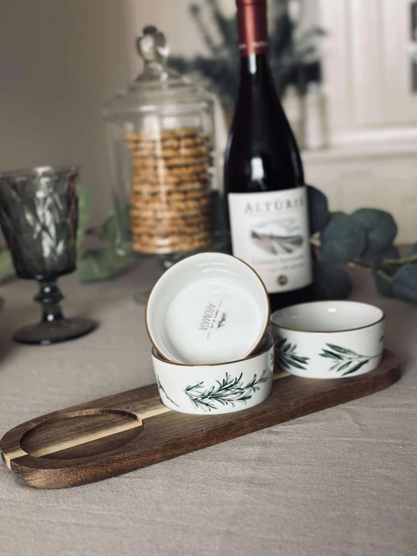 Tapas - 3 skåle og fad