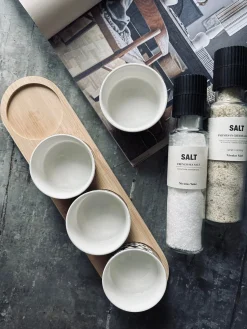 Tapas bakke - Firkantet - m. 4 skåle