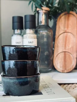 Tapas sæt med 3 skåle og fad - Stone mix