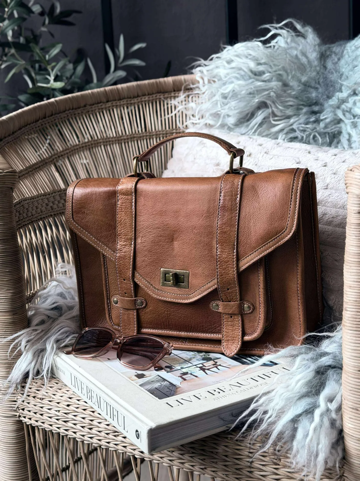 Taske Hallie – Cognac