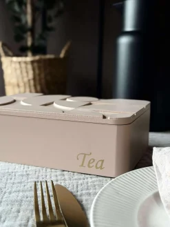 TEA kasse - Creme eller Rosa
