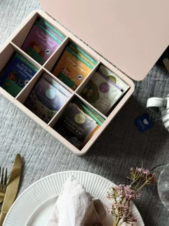 TEA kasse - Creme eller Rosa