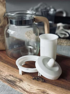 Tekande i glas - 1500 ml.