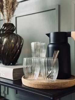 Termoglas med riller - 4stk