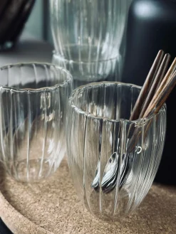 Termoglas med riller - 4stk