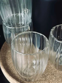 Termoglas med riller - 4stk