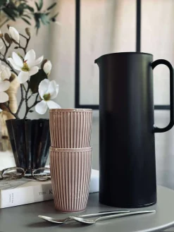 Termokande med trykknap funktion - 1 liter