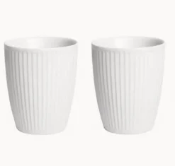 Termokrus Plissé - Sæt med 2 stk - Hvid