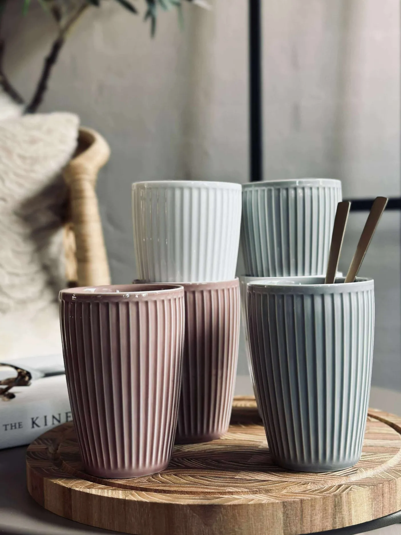 Termokrus Plissé - Sæt med 2 stk - Hvid