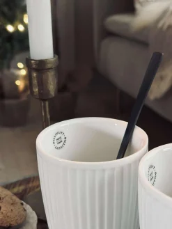 Termokrus Plissé - Sæt med 2 stk - Hvid