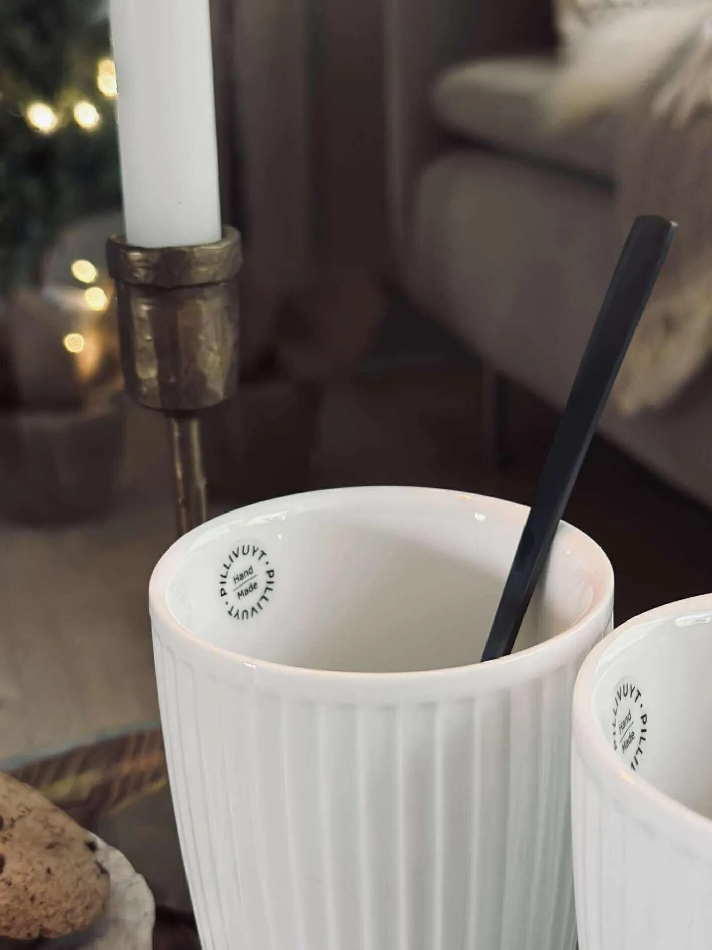 Termokrus Plissé - Sæt med 2 stk - Hvid