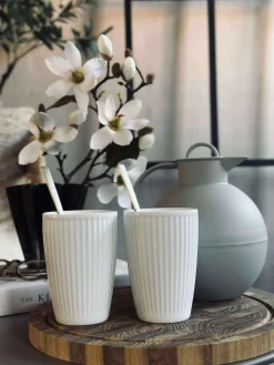 Termokrus Plissé - Sæt med 2 stk - Hvid