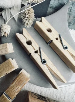 Tøjklemmer Bambus - Pakke med 24 stk