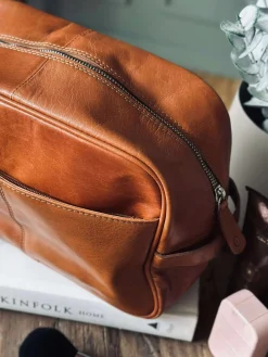 Toilettaske - Cognac