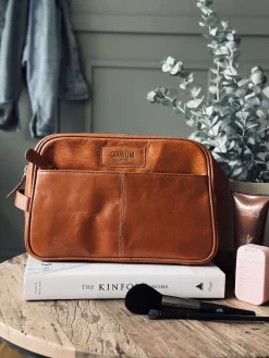 Toilettaske - Cognac