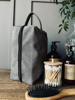 Toilettaske - Kanvas koks