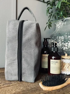 Toilettaske - Kanvas koks