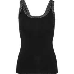 Top med blonde Økotex black – Bambus