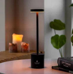 Touch bordlampe i sort