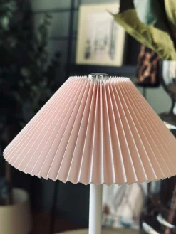 Touch Bordlampe Plissé - Rosa