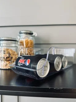 Transparent kasse dåser