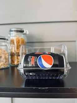 Transparent kasse dåser