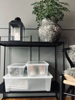 Transparent kasse med låg - Small