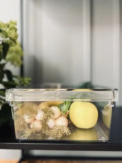 Transparent kasse til køleskab