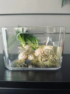 Transparent kasse til køleskab