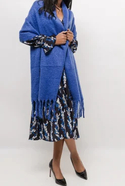 Tørklæde – Vamset Blå