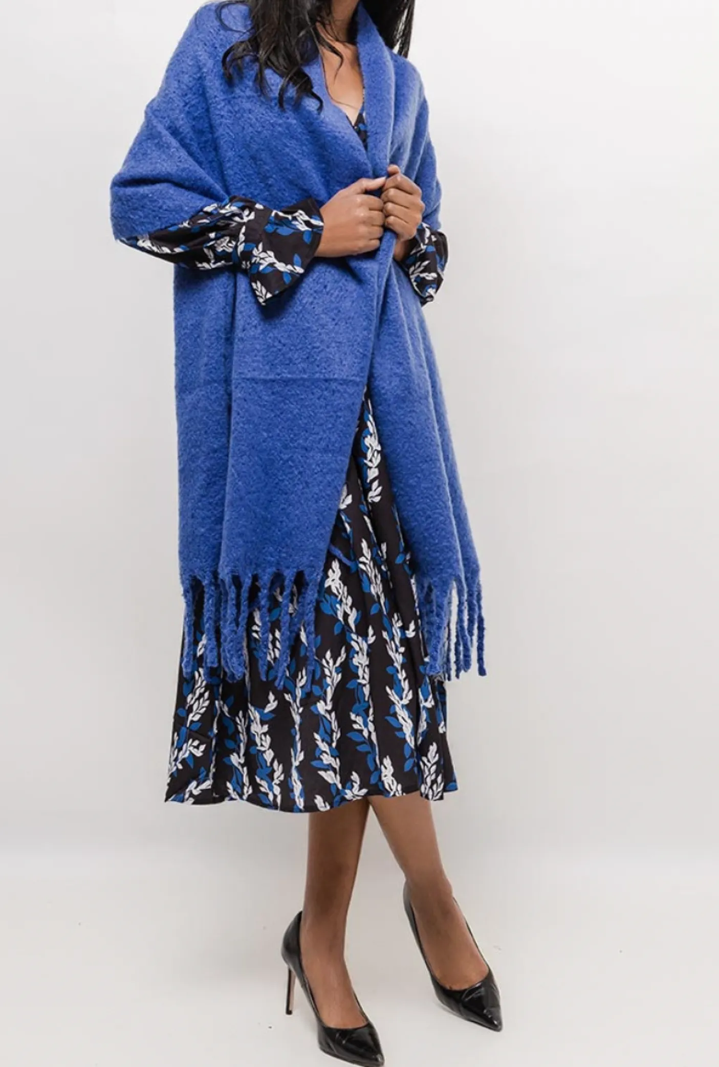 Tørklæde – Vamset Blå