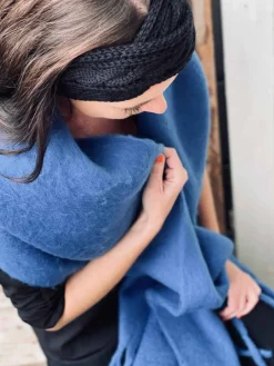 Tørklæde – Vamset Blå
