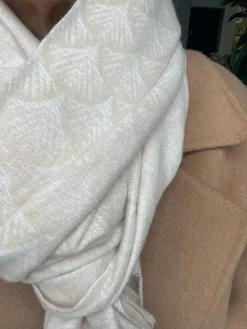 Tørklæde Malene - Creme