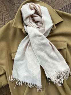 Tørklæde Malene - Creme