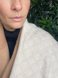 Tørklæde Malene - Creme